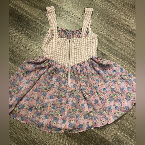 For Love & Lemons Brenna Mini Floral Dress Size Medium NWT - Picture 12 of 15